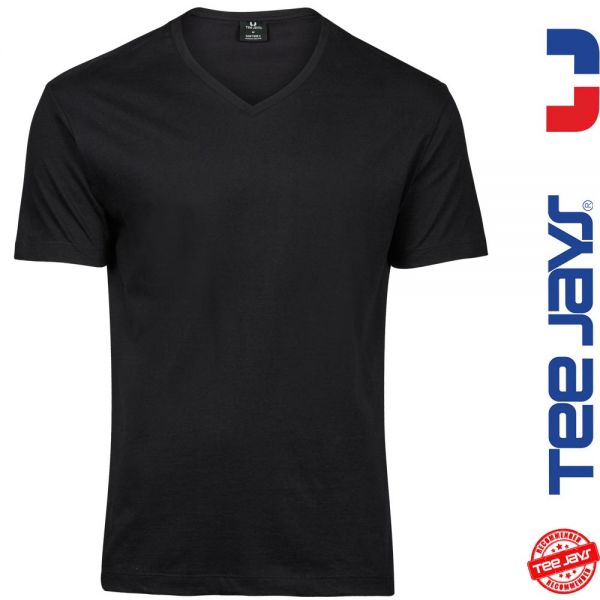 V-T-Shirt Sof Tee von TEE JAYS -schwarz