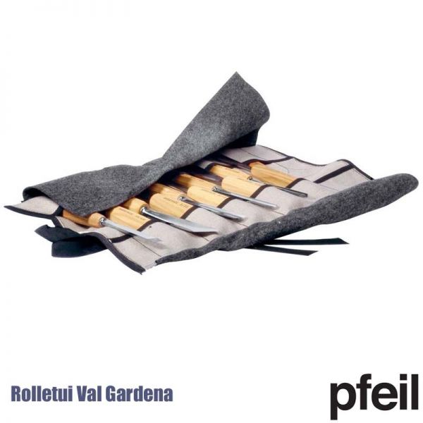 Pfeil Rolletui Val Gardena - mit 11 Schnitzwerkzeugen - VG11