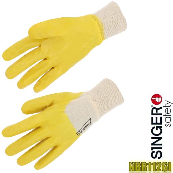 Ultraleichte NITRIL/Baumwolle Handschuhe, NBR1126J, SINGER Safety