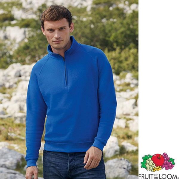 Classic Zip Neck Sweat, Fruit of the Loom - F382N