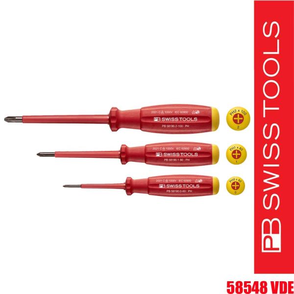 Schraubenziehersatz PB 58548 VDE, Swiss GRIP,