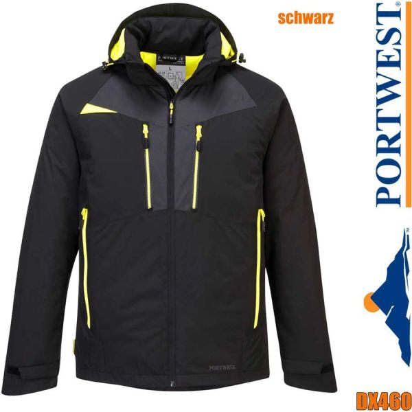 Winter Arbeitsjacke, DX460, PORTWEST, schwarz