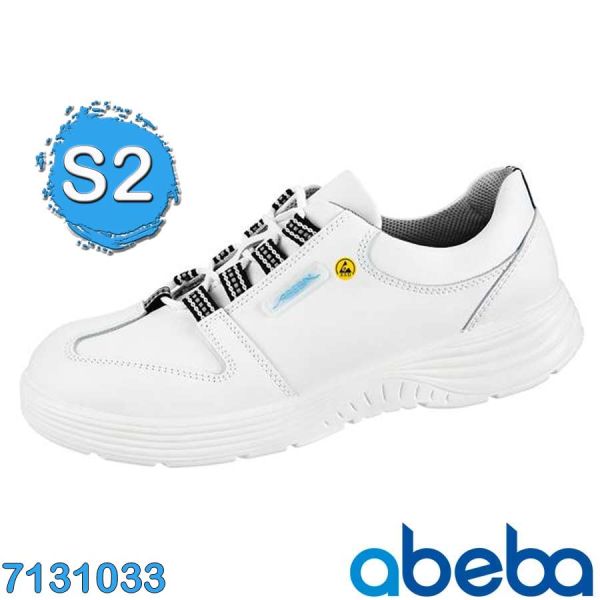 ABEBA Schnürschuh, ESD, weiss, 7131033,