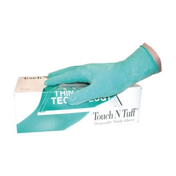 Ansell Touch N Tuff®, Nitril-Einweghandschuhe gepudert, beidseitig tragbar Box à 100 Stück