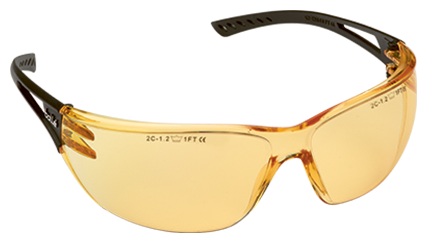 SLAM-PSJ 20330 Leichte Schutzbrillen, gelbe Gläser