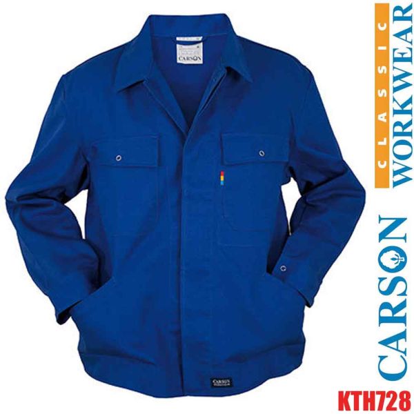 Classic Blouson, Work Jacket, royalblau, Baumwolle, CARSON, KTH728