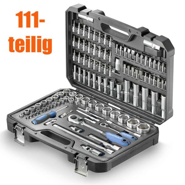Steckschlüssel-Satz, 111-teilig, 1/4 und 1/2 " 