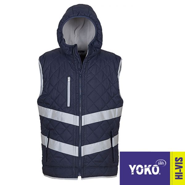 Warnwesten-Hoodie, EN20471, YOKO Workwear, YK007