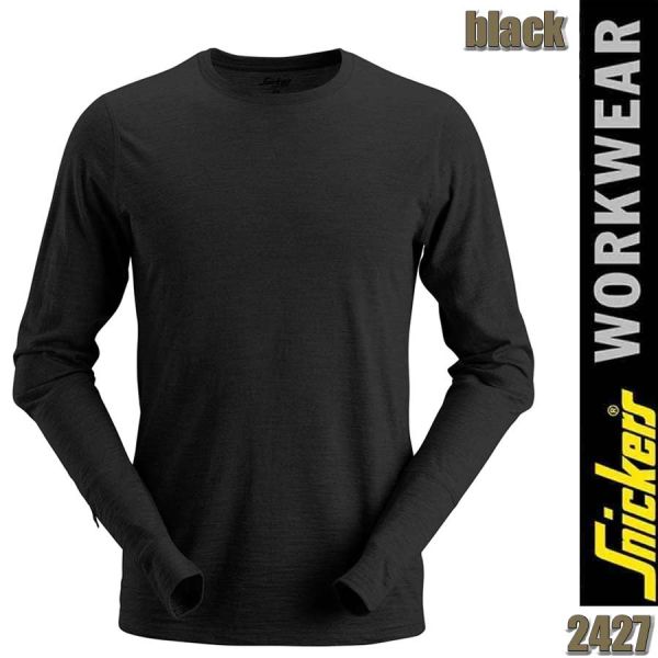 Wolle-Langarm-T-Shirt, Snickers Workwear - 2427