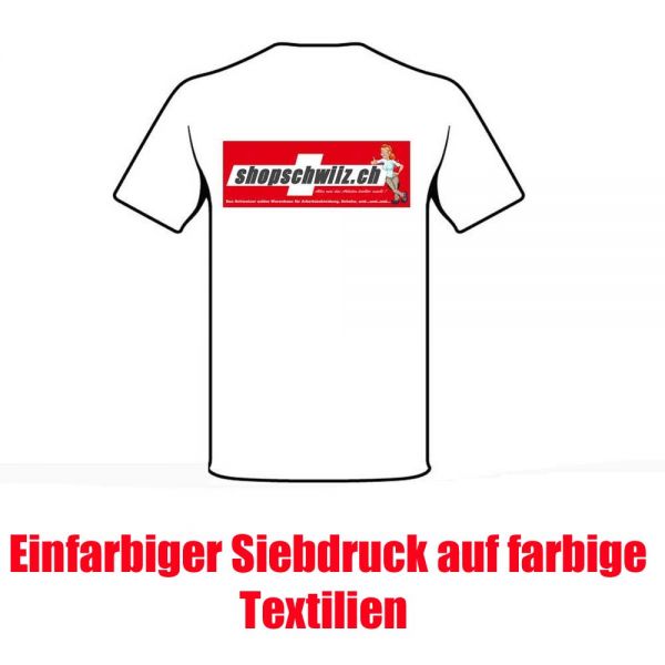 Siebdruck auf farbige Textilien - 1- farbig - Druck200