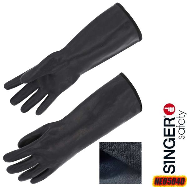 Neopren Handschuhe, Acrylfrottee gefüttert, NEO5040, SINGER Safety
