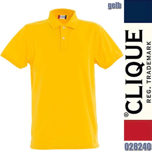 Stretch Premium Polo, Clique - 028240, gelb