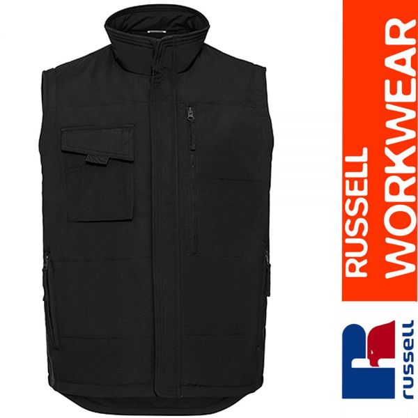 Heavy Duty Workwear Gilet, Russel - Z014-schwarz