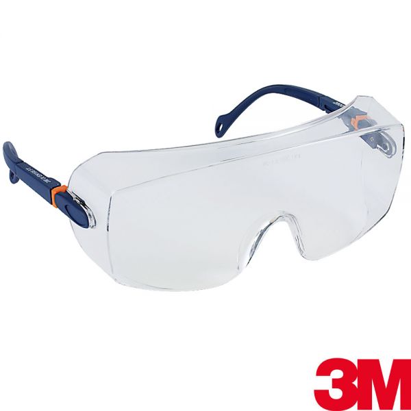 Schutzbrille 3M - (2800) mit Seitenschutz - für Korrekturbrillen geeignet