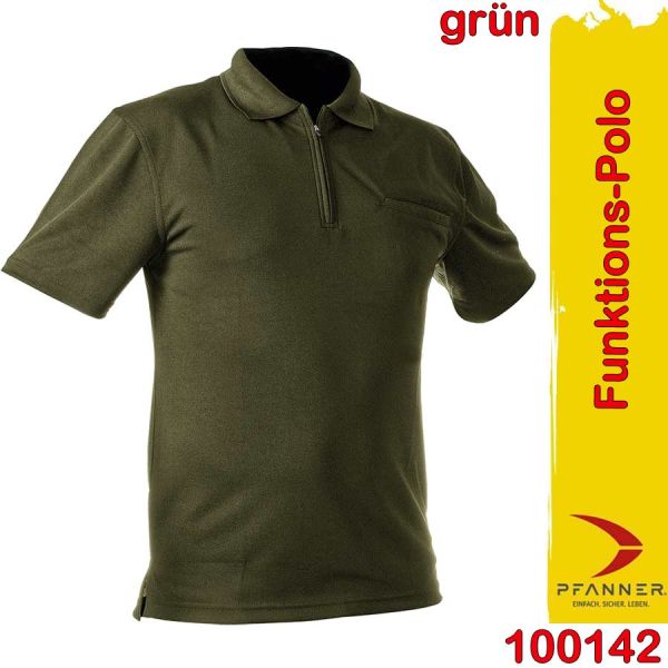 Funktions-Polo-Shirt, 37.5 Cocona Technologie, Pfanner, 100142, grün