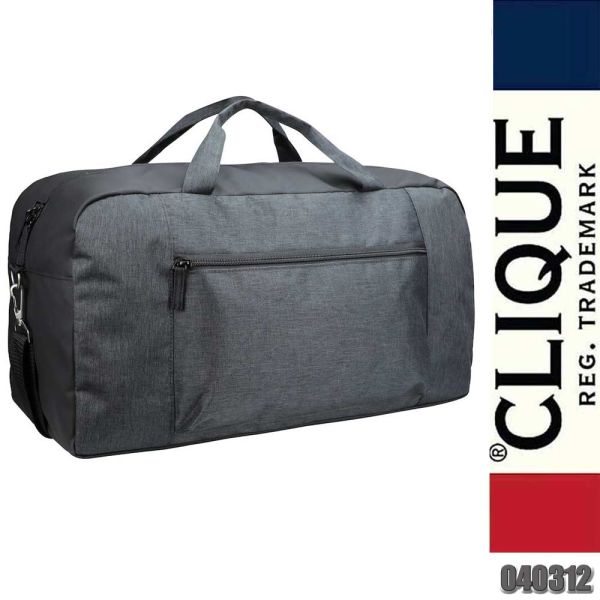 Prestige Dufflebag stilvolle Tasche, Anthrazit Melange, Clique - 040312