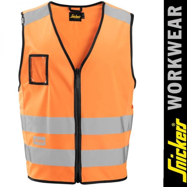 Warn - Arbeitsweste HI-VIS - SNICKERS Workwear - 9153-warnorange