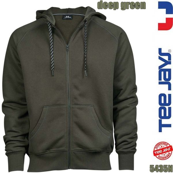 Herren Fashion Full ZIP Hood, TEE-JAYS, TJ5435N