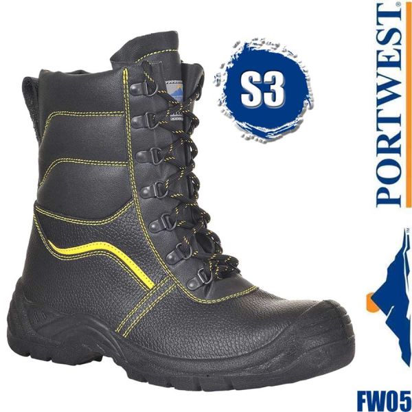 Fellgefütterter hoher S3 Sicherheitsstiefel, FW05, PORTWEST