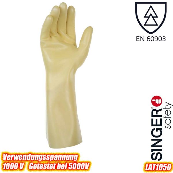 Elektriker - Latex Handschuhe, 1000 Volt - LAT1050