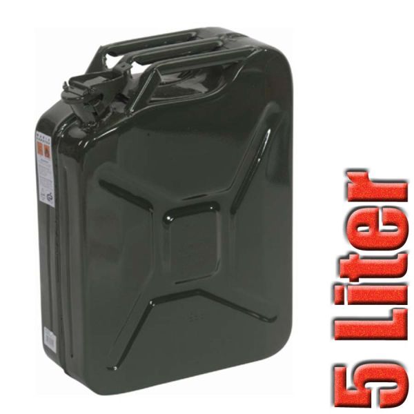 Benzinkanister Armeemodell, 5 Liter, Armeemodell