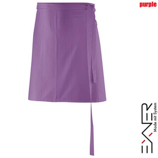 Schürze mit Stoffband, 80 x 45 cm - EX100,purple