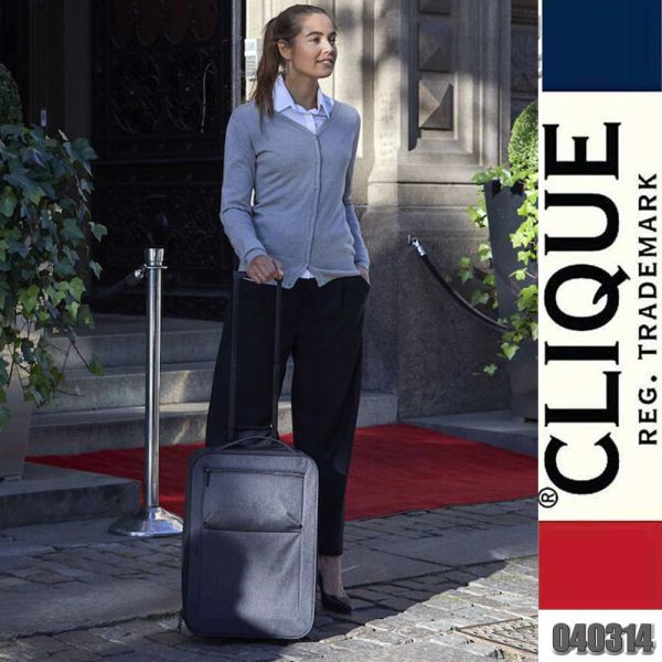 Prestige Trolley Handgepäck Koffer, Anthrazit Melange, Clique - 040314