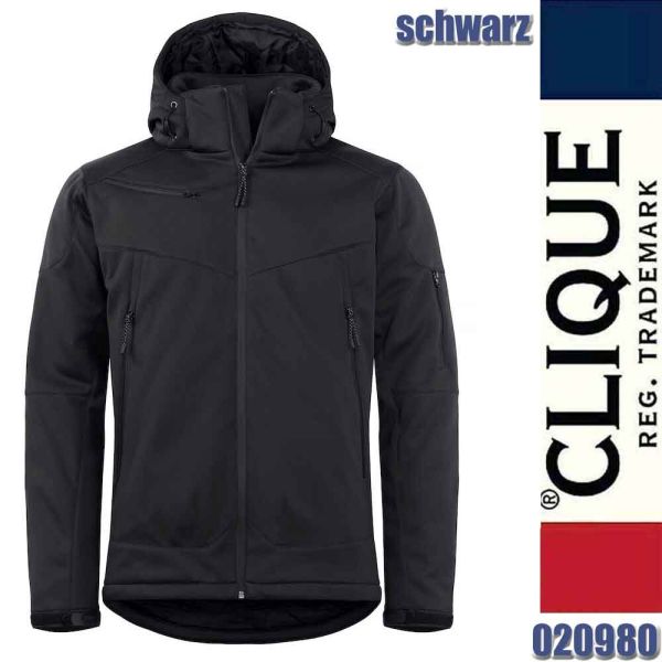 Grayland moderne wattierte Softshell Jacke, Clique - 020980, schwarz