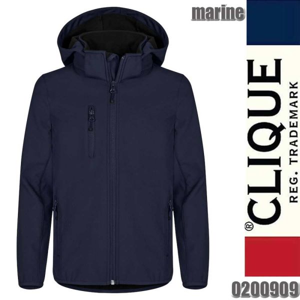 Classic Softshell Jacket Junior, Clique - 0200909, marine