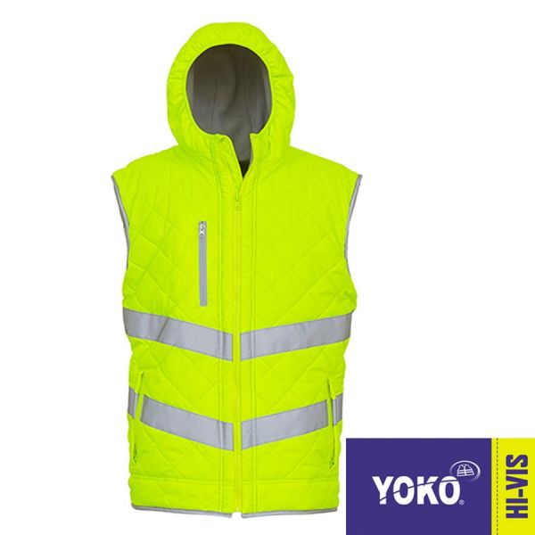 Warnwesten-Hoodie, EN20471, YOKO Workwear, YK007