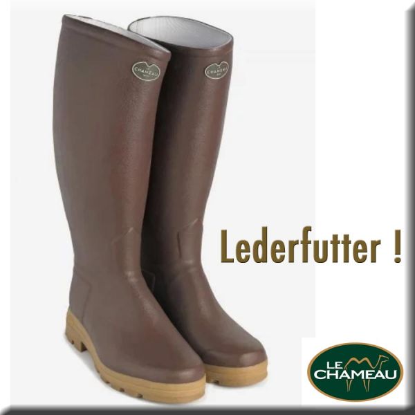 LE CHAMEAU, St. Hubert, Lady, W42, Gummistiefel mit Lederfutter, BCB1170W420100