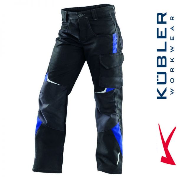 KIDZ Kinderhose - Pulsschlag- Kübler Workwear - schwarz-kornblau