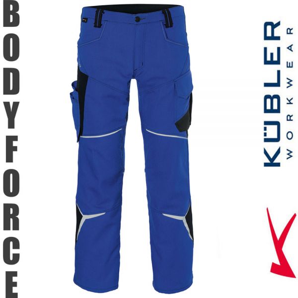 BODYFORCE Bundhose - Kübler Workwear-2225-kornblau-schwarz