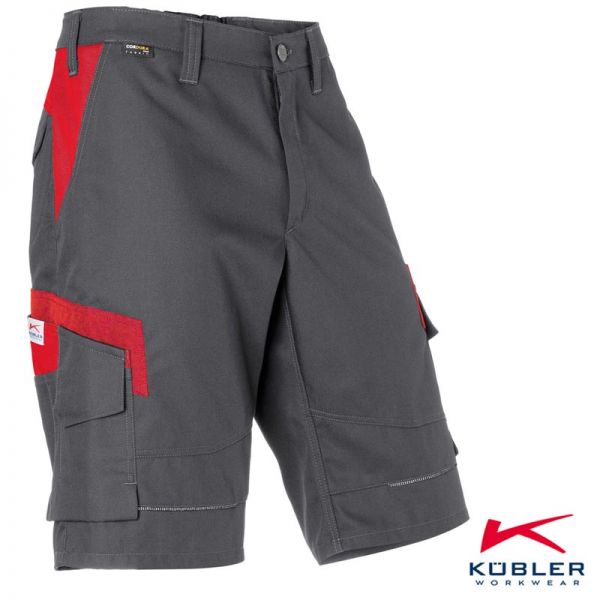 Shorts, INNOVATIQ, Kübler Workwear, 2430, grau-rot