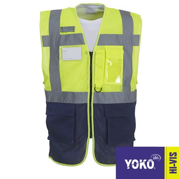 Warnschutz EN20471, Warnweste, Executive, YOKO Workwear, YK820