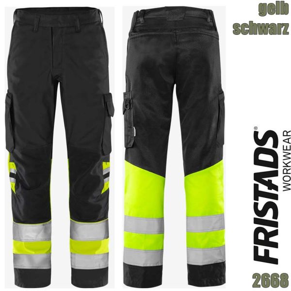 HIGH-VIS Green Hose, Klasse1, 2668 GPLU, FRISTADS, gelb-schwarz