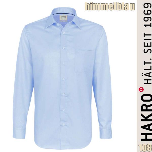 NO. 108 Hakro Hemd Business Comfort, himmelblau