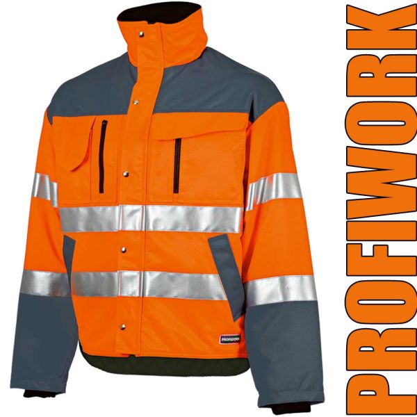 Warnschutz - Winterjacke PROFIWORK INVERNO REFLEX, orange/grau,