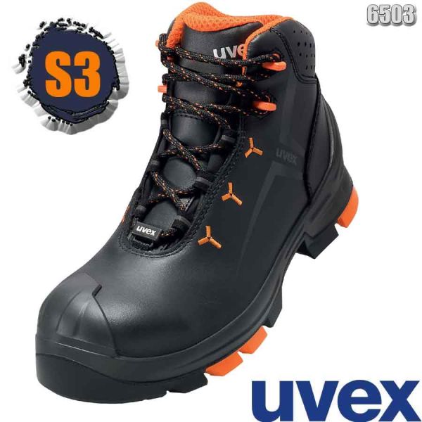 UVEX 2 hoher Sicherheitsschuh, S3, 6503