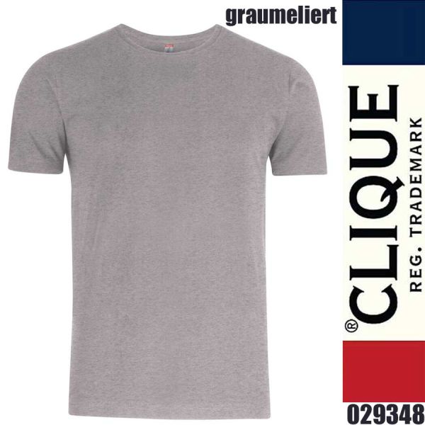 Premium Fashion-T, T-Shirt rundhals, Clique - 029348, graumeliert