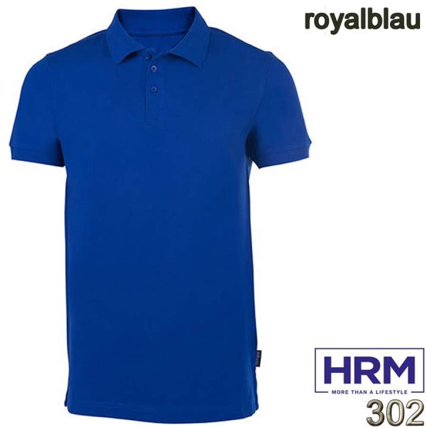 Heavy Stretch Poloshirt, HRM, 302, royalblau