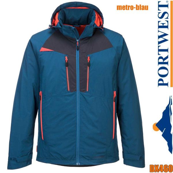 Winter Arbeitsjacke, DX460, PORTWEST, metroblau