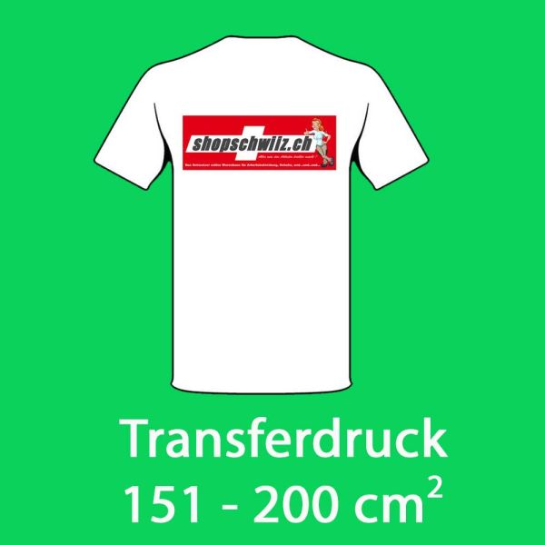 Transfer HD - Digitaldruck Fläche 151-200 cm2 