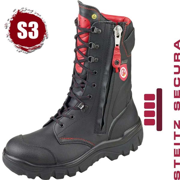 Feuerwehr-Sicherheitsstiefel STEITZ SECURA FIRE FIGHTER GORE II S3,