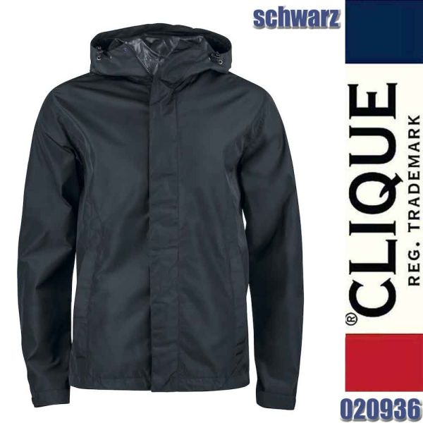 Webster sportliche Regenjacke, Clique - 020936, schwarz