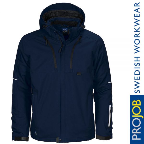 3-Lagige Softshell Jacke, gefüttert, Pro Job - 3407-marineblau