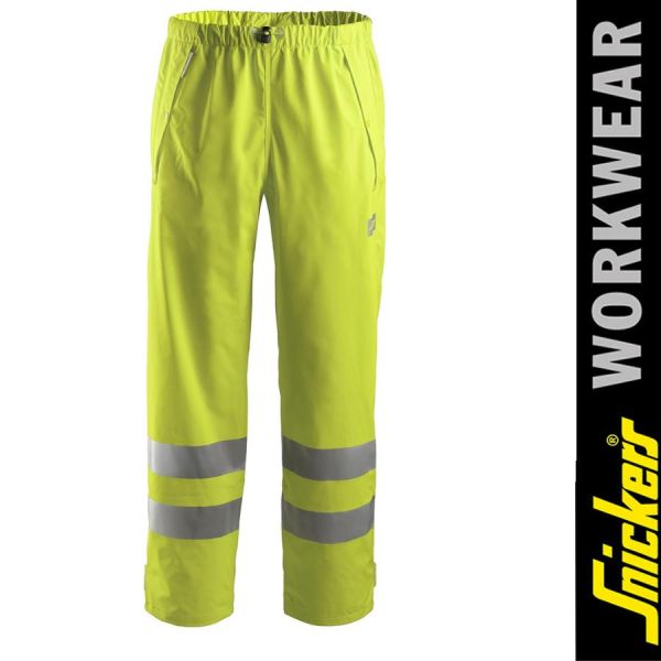 8243 High-Vis PU Arbeits-Regenhose, Klasse 2-gelb