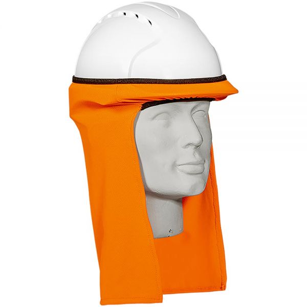 Nackenschutz für Helme - leuchtorange 
