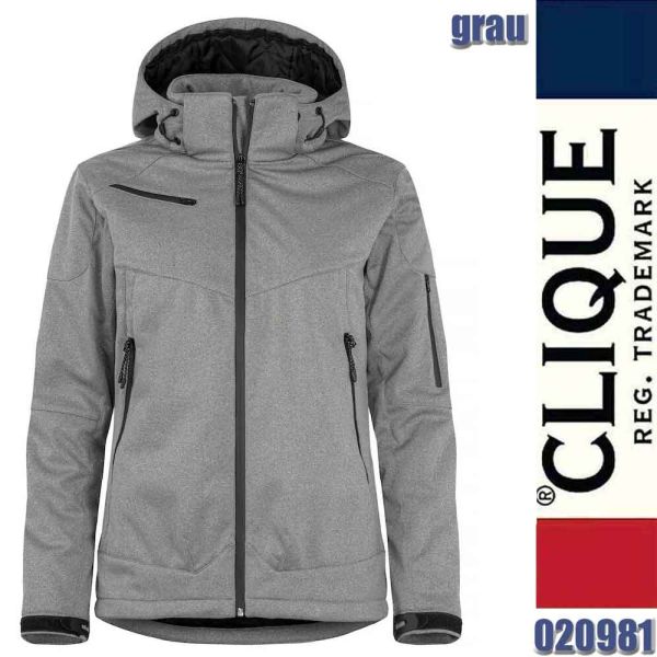 Grayland Ladies moderne wattierte Softshell Jacke, Clique - 020981, grau