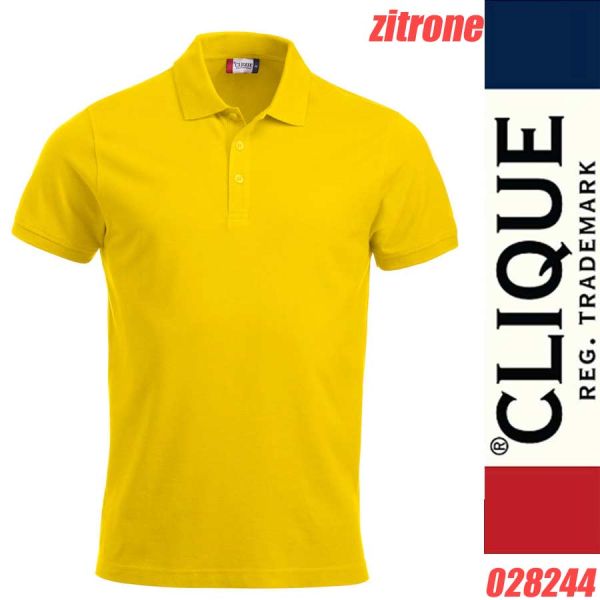 Classic Poloshirt, LINCOLN, S/S, CLIQUE, 028244, zitrone